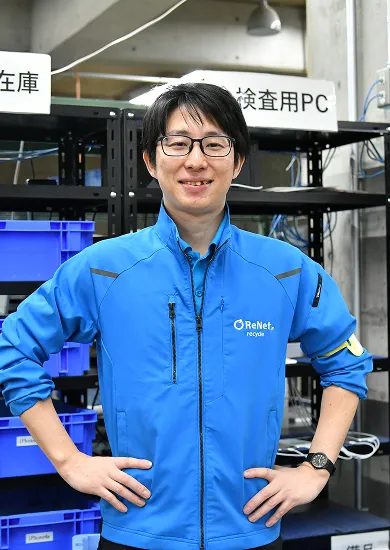 小型家電リサイクル事業で働く社員